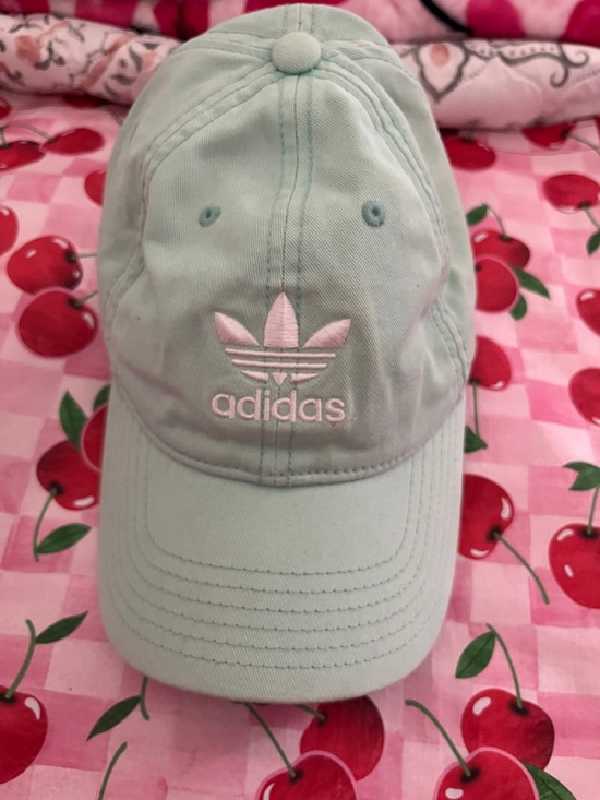 adidas Accessories - adidas Mint Green Trefoil Baseball Cap